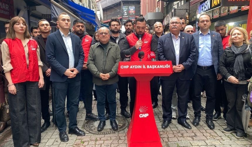 CHP Aydın İl Gençlik Kolları'ndan iktidara sert tepki!