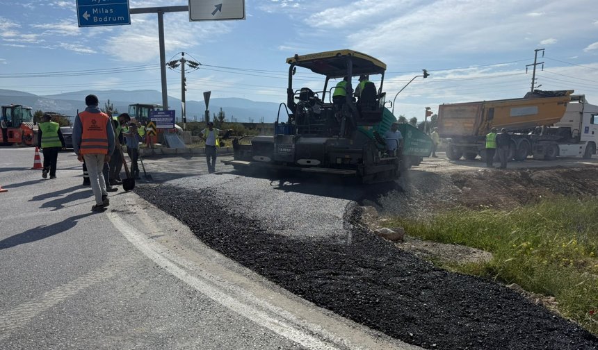 Aydın Büyükşehir Belediyesi yol yapım ve yenileme çalışmalarına devam ediyor