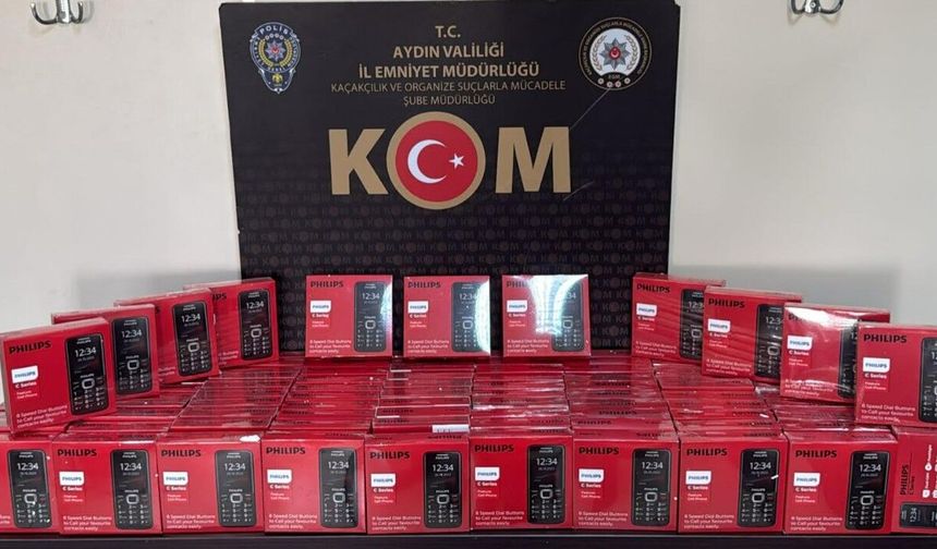 Efeler’de kaçak cep telefonu operasyonu!