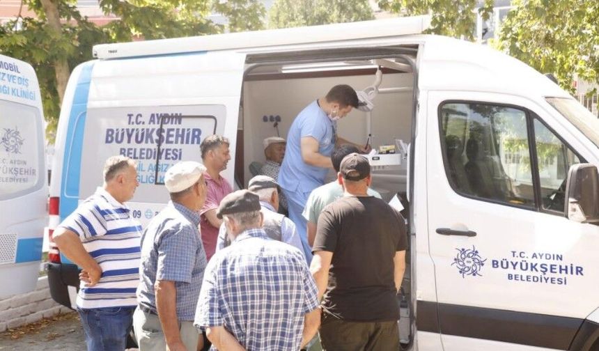Mobil diş klinikleri kırsal mahallelerde hizmete başladı