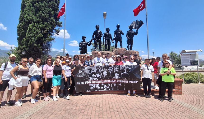 Aydın Büyükşehir Belediyesi'nden Malgaç Baskını'nın yıl dönümünde anlamlı yürüyüş