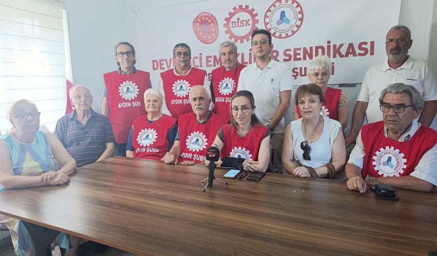 Emeklilerden Aydın'da geçim isyanı: “Sermayeye hizmet, emekliye sefalet!”