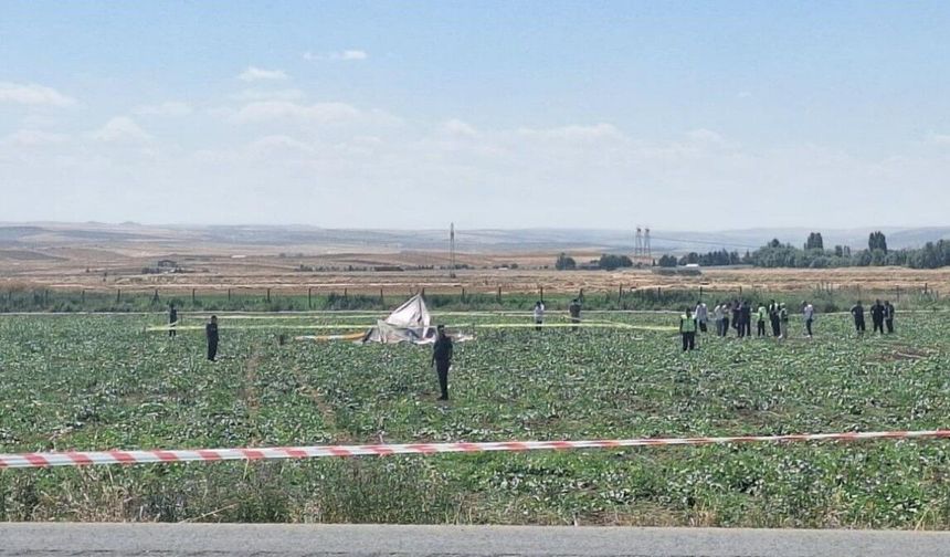 Ankara'da eğitim helikopteri düştü