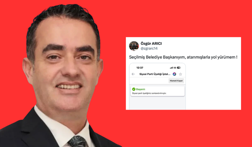 Aydın'da ilk istifa Arıcı'dan geldi!