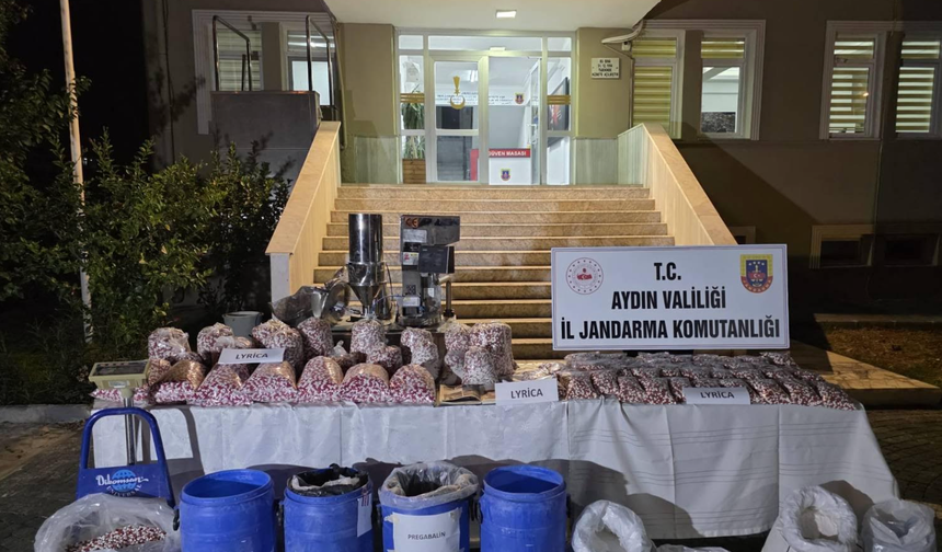 Aydın’da uyuşturucu operasyonları: 1,4 milyon sentetik hap ele geçirildi