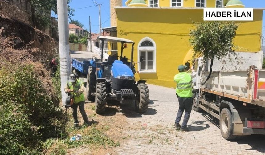 Başkan Çerçioğlu öncülüğünde Karpuzlu’da yeşil alanlarda kapsamlı bakım ve düzenleme çalışması