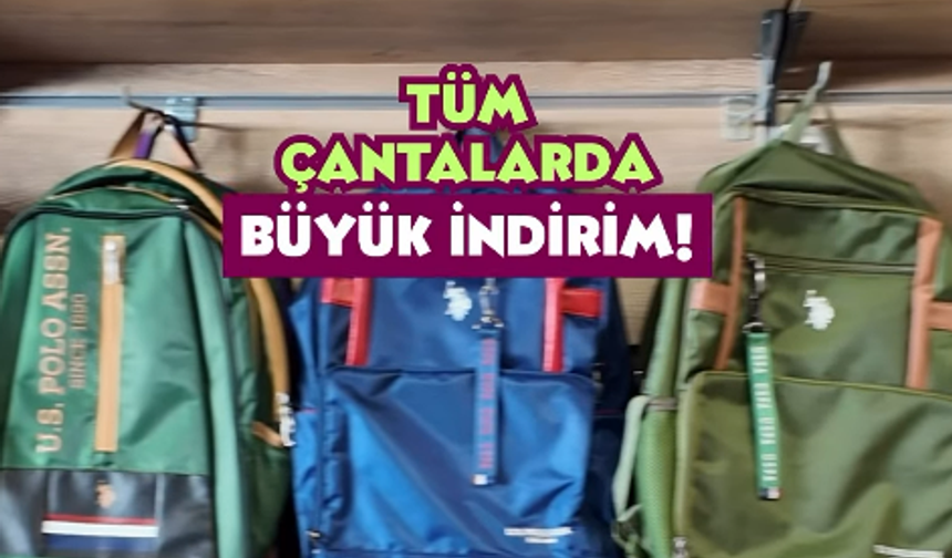 Barış Kırtasiye'de çantalarda indirim!