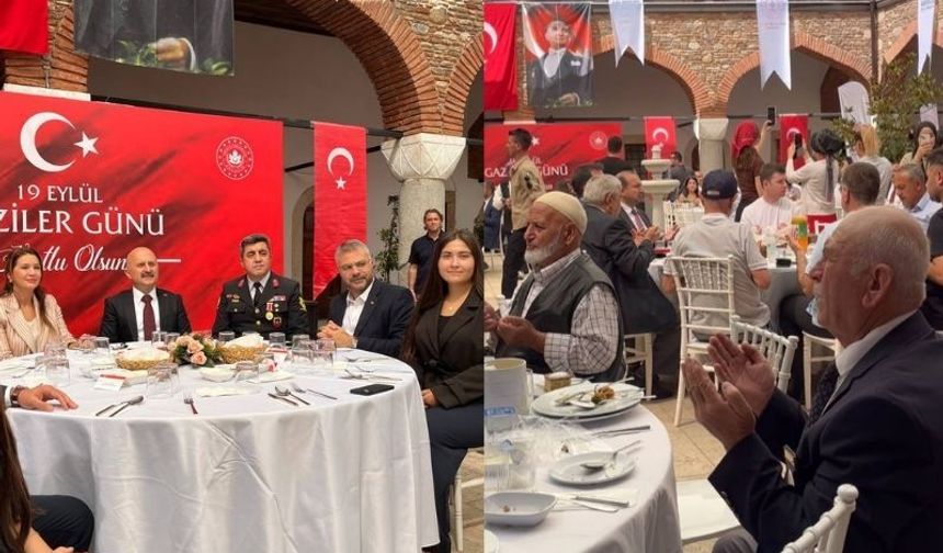 Aydınlı gaziler onuruna öğle yemeği programı düzenlendi