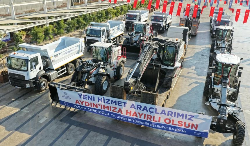 Başkan Çerçioğlu, Büyükşehir Belediyesi'nin araç filosunu güçlendirdi
