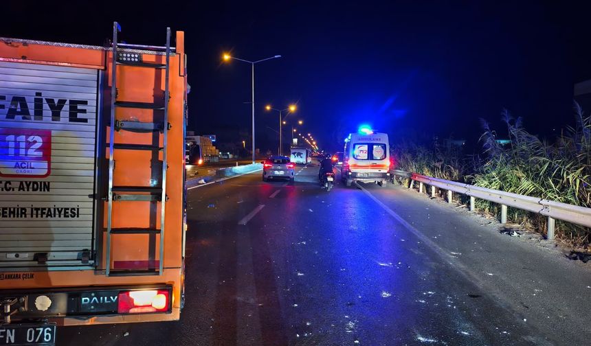 Motosikletten kaçarken kaza yaptı!