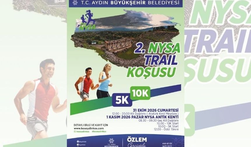 Başkan Çerçioğlu tüm vatandaşları ‘2. Nysa Trail Koşusu’ etkinliğine davet etti