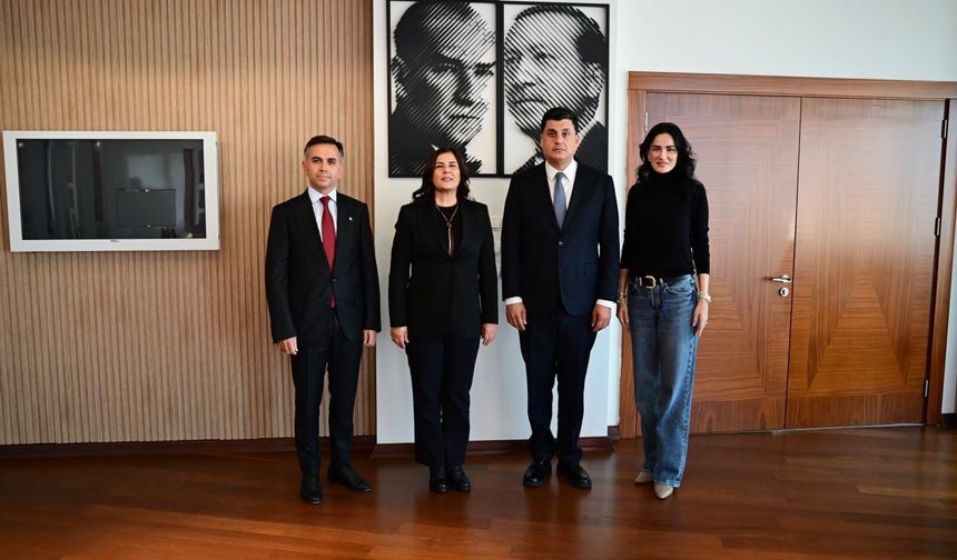 Başkan Çerçioğlu'na AYSO Yönetim Kurulu Başkanı Maraş ve Gözlüklü'den ziyaret
