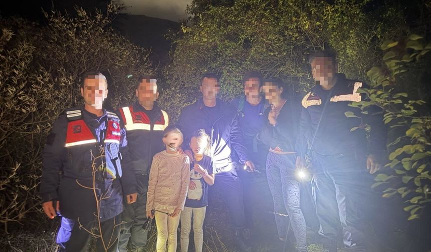 Kuşadası’nda ormanda kaybolan 4 kişilik aile gece bulundu