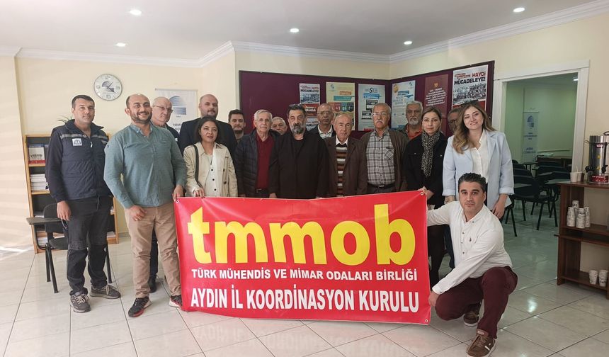 TMMOB Aydın’dan 72. yıl mesajı: “Emeğimize sahip çıkıyoruz!”